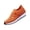 Orange, variant on DLONGLI Women's Non-Slip Walking Shoes Black Breathable Mesh Work Shoes Comfortable Memory Foam Sneakers for Gym