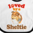 thumbnail image 4 of Inktastic Sheltie Dog Lover Boys or Girls Baby Bib, 4 of 4