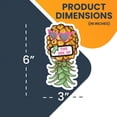 thumbnail image 2 of This Side Up Upside Down Pineapple with Sunglasses Magnet Decal, 3x6 inch, 2 of 10