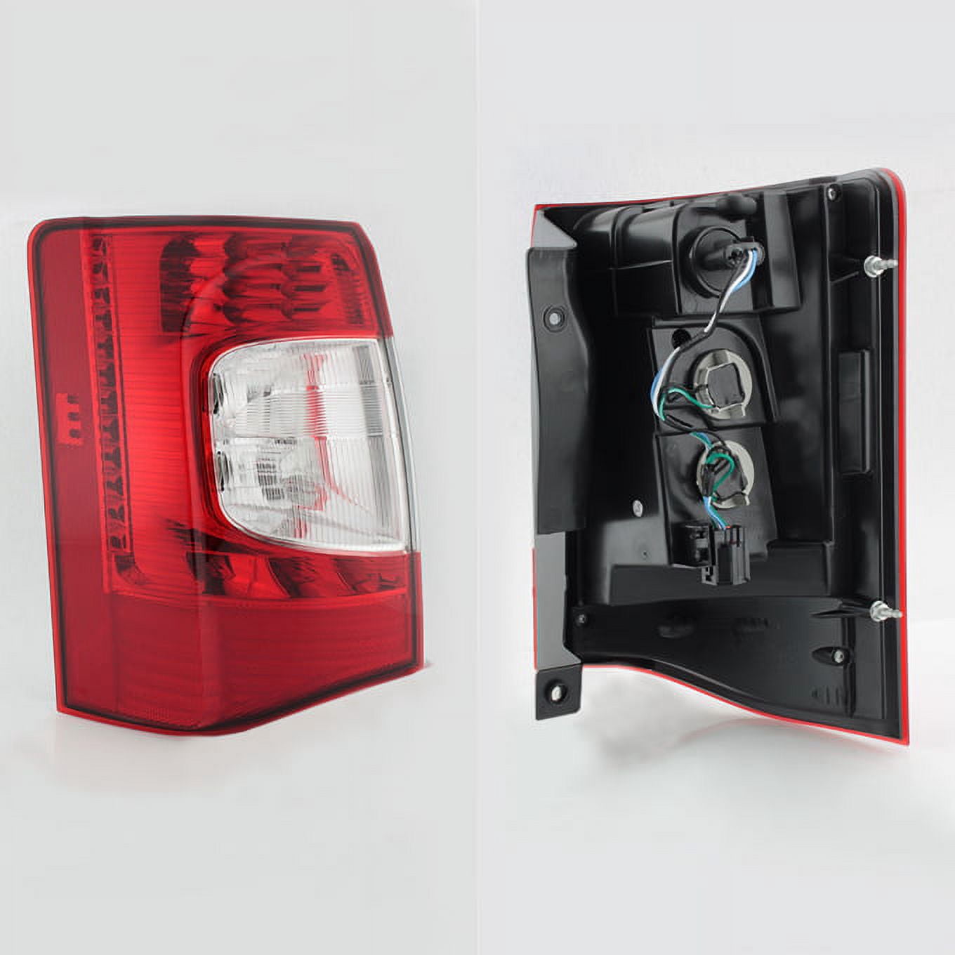 AKKON - For 2011 2012 2013 2014 2015 2016 Chrysler Town & Country Red Clear Driver LH Left Side LED Tail Light