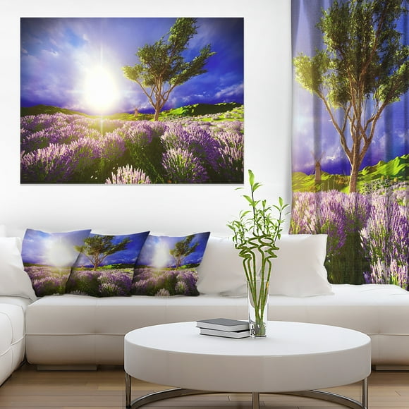 Lavender Field under Blue Sky
