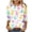 XQR6-Multicolor, variant on VKOYWKM Easter Shirts for Women Cute Bunny Rabbit Eggs Graphic Tees Casual 3/4 Length Sleeve Women Tops Loose Fit Crew Neck Easter Tshirts