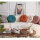 thumbnail image 5 of Nvzi Geometric Pattern Soft Round Chair Pad with Gradient Pom Pom Chair Cushion Garden Patio Home Kitchen Office Seat Cushion (White,Diameter 16), 5 of 5