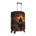 thumbnail image 3 of Daiia Western Rainy Desert Cowboy Luggage Cover, Thickened Washable Travel Luggage Covers, Elastic Unique Baggage Covers for 18-20 inch Luggage-Small, 3 of 9