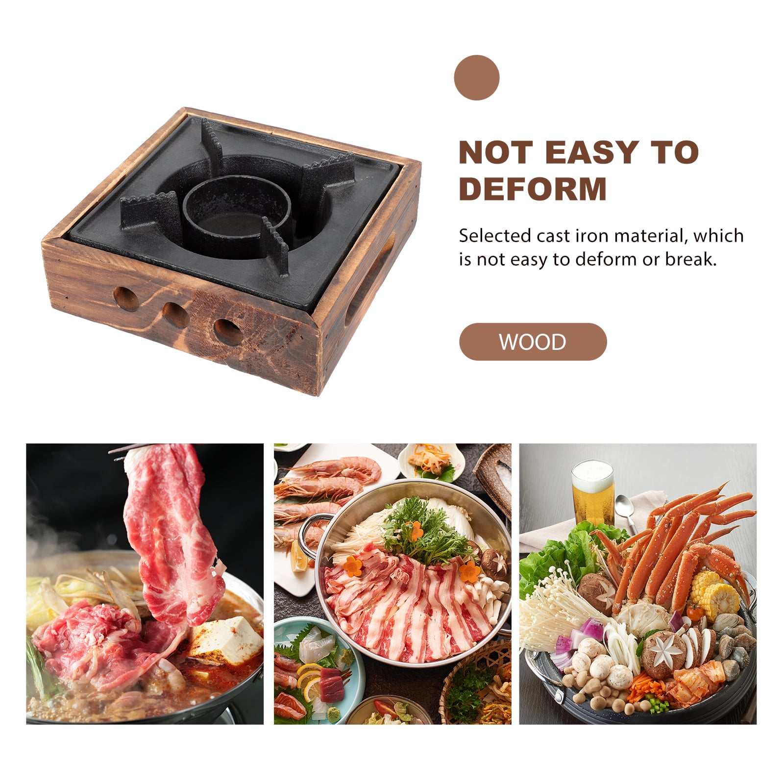 高評価! HOMEMAXS Black Use Kitchen for Stove Alcohol Iron Cast その他