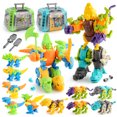 thumbnail image 1 of Construcción de dinosaurios con destornillador para niños, juego de bloques de construcción, desmontaje, tornillo, Robot, juguetes modelo con caja3675, 1 of 5