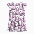 thumbnail image 6 of NOLDARES Girls Nightgowns Kids Pajamas Dress Flutter Sleeve, Halloween Ghost Print,Soft, Nightdress,Sleepwear,Knee Length(N203-Light Pink), 6 of 7