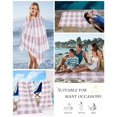 thumbnail image 5 of Pink Plaid Beach Towels Oversized Super Absorbent, Spring Summer Farmhouse Buffalo Checkered Lightweight Bath Towel Quick Dry Sets For Bathroom/Pool/Rv Camping/Beach Play/Gym Room/Picnic 31"x62", 5 of 8