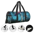 thumbnail image 5 of Disketp 45l Foldable Duffel Bag,Water-Resistant Sports Gym Bag,Portable Weekender Bag Lightweight For Travel,Fitness And Camping-Fantasy Mushrooms, 5 of 8
