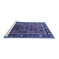 thumbnail image 2 of Ahgly Company Machine Washable Indoor Round Oriental Blue Traditional Area Rugs, 4' Round, 2 of 4
