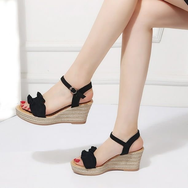 Peep toe store wedge pumps