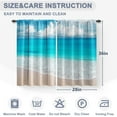 thumbnail image 3 of Ocean Beach Kitchen Curtains - Summer Blue Ocean Tropical Sea Sky View Beach Print Decor Home Bedroom Living Room Rod Pocket Window Drapes 2 Panels Set, 56"x36", 3 of 5