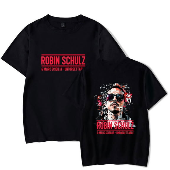 robin schulz Merch unisex fashionable round neck short sleeved street trend T-shirt