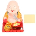 thumbnail image 2 of Estatuilla De Buda Solar, Estatua De Buda ABS Con Energía Solar Para Sacudir La Mano, Para Decoración De Escritorio De Coche, Oficina En Casa, 2 of 7