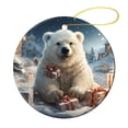 thumbnail image 4 of Christmas Ornament Cute Christmas Polar Bear Ornament Keepsake Cartoon Polar Bear Christmas Funny Commemorative Ornaments & Gift Gifts Keepsake for Family, 4 of 6