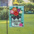 thumbnail image 4 of Evergreen Indoor Outdoor Welcome Y'all Bundle Set of 4 - Garden Flag stand and Flag, Sassafras Doormat Frame and Sassafras Insert, 4 of 9