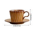 thumbnail image 3 of Ganfancp Tazas de Café Platos Tazas de Desayuno de Cerámica a Prueba de Calor Tazas de Café de Alto Valor de Apariencia Tazas Exquisitas para El Hogar Ofertas Del Día 1*Taza de Café, 1*Plato de Café, 3 of 7