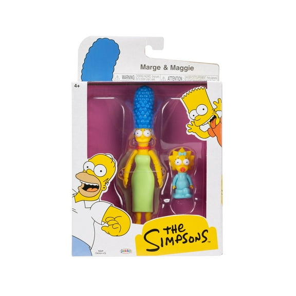 The Simpsons 5 inch Marge Simpson Action Figure with Maggie Simpson for Child Ages 4 