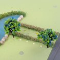 thumbnail image 3 of 10pc 1/200 Arbres Peints Modèle Mise en Page Décor Modèle Kits de Construction Pièces DIY Bleu Vert, 3 of 8