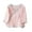 Pink-shirts, variant on Cotton Linen Plus Size Tops for Women Chinese Style Oblique Placket 3/4 Sleeve Ethnic Trim Shirts Casual Loose Fit Lightweight Tunic Tees