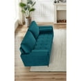 thumbnail image 2 of Uspridefurniture Maryellen 58''W Velvet Loveseat, Blue, 2 of 4