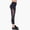Black, variant on Women's Mid Waist Side Mesh Dry Fit Workout Capri Leggings with Inner Pocket