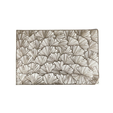 

Kinaerty Table Placemat Heat-Resistant Dining Table Protection Mat Hollow Design Table Mat for Home Kitchen Decoration