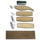 thumbnail image 1 of Juego de cinceles para tallar en madera de 7 Uds., Kit de herramientas para tallar, mano para carpintería DIY, 1 of 8