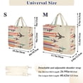 thumbnail image 2 of FORMRS Womens Corduroy Tote Bag Crossbody Shoulder Handbag with Pocket, Flying Planes, 2 of 7