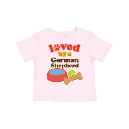 

Inktastic German Shepherd Loved by a Dog Gift Toddler Boy or Toddler Girl T-Shirt
