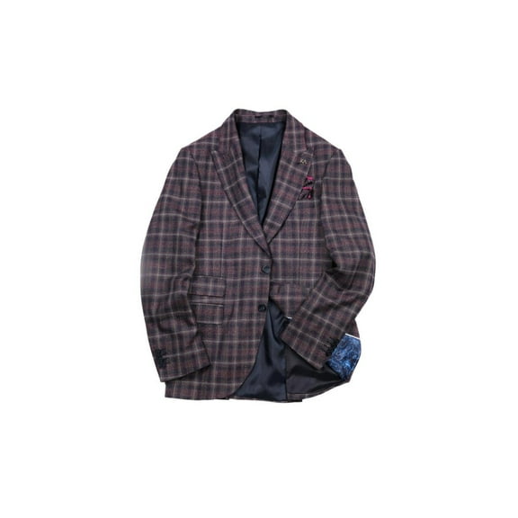 Jacket, Elegance Men's Modern Burgundy Jacket with Soft Texture and Pockets