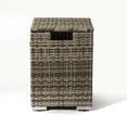thumbnail image 2 of DUOSONG Beige Rattan Fire Pit Table With Tank Holder And Ceramic Tile Tabletop Beige Ceramic Tile+Iron,Rattan+Metal Garden & Outdoor Outdoor Heating, 2 of 8