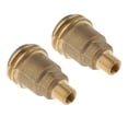 thumbnail image 1 of DYNWAVECA 2PCS QCC1 Nut Propane Gas Fitting Adapter With 1/4 Inch Male Pipe Thread Solid Brass Construction, 1 of 10