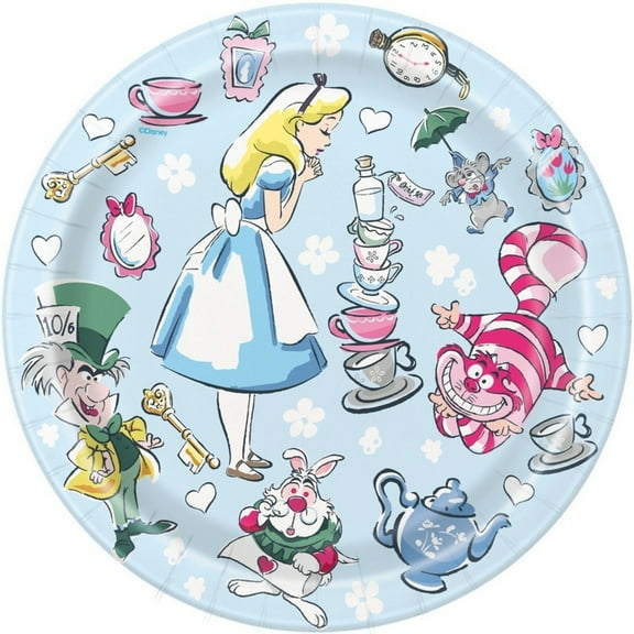 Alice in Wonderland 7" Dessert Plates (8)