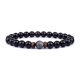 thumbnail image 1 of Pulsera de piedra volcánica para hombres, pulsera de cuentas de madera de Lava de 8mm, cadena para la muñeca de Buda tibetano, joyería para hombres y mujeres, pulseras nuevas de regalo, 1 of 4