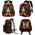 thumbnail image 4 of the Hands of Prayer Lightweight Large Capacity Adjustable Shoulder Strap Printed Design Backpack for Boys and Girls -Work Bag, Kids Backpack, Diaper Bag Backpack, 4 of 6