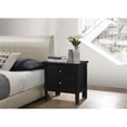 thumbnail image 5 of Primo 2-Drawer Black Nightstand (24"H x 15.5"W x 19"D), 5 of 5