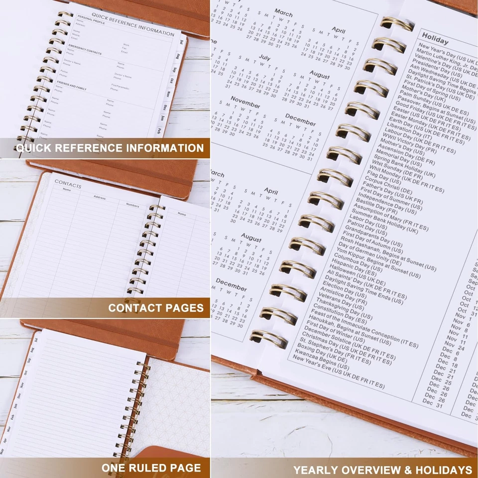 Planner 2025-2026 - Weekly & Monthly 2025-2026 Planner With Twin-Wire