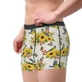 thumbnail image 2 of Disketp Bird Sunflowers Men's Boxer Briefs,Soft and Breathable Cotton Underwear with ComfortFlex Waistband, 2 of 7