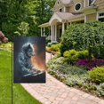 thumbnail image 2 of Birthday Party Garden Flags Outdoor Patio Decoration Flags 28x40in Wolf Playing A Keyboard, 2 of 6
