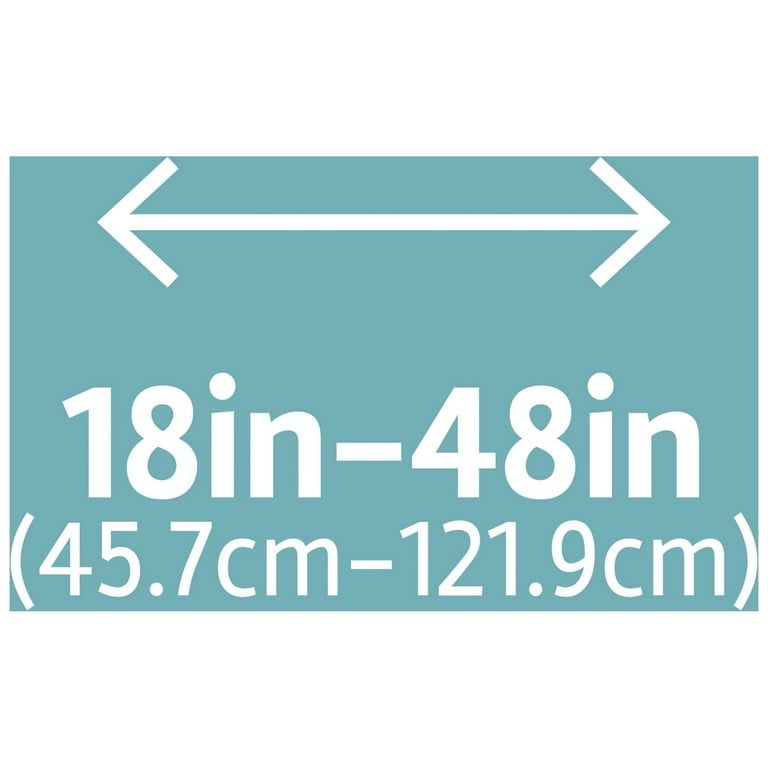 Maytex Smart Easy Install Café Curtain Rods (2 Pack) - Oil Rubbed Bronze, Adjusts 18-48 Inches, No Measuring Needed!