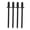 Black, variant on YAHHU 4PCS Aluminum Rosette Rivets High Strength Rustproof Long Lasting Replacement for AMC VIN DOOR TAG Dash Panel Fasteners Accessories, Silver (2.36 inches / 6.00 cm)