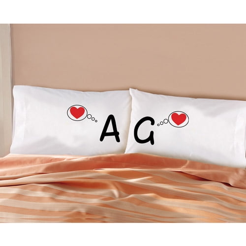 Personalized "Thinking of Love" Pillowcase Set, Set of 2