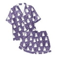 thumbnail image 7 of Women'S Pajama Sets Halloween 2 Piece Women Silk Pajamas Set Halloween Printed Button Down Shorts Pajama Set For Women Loungewear Sets Woman Pajama Pants Women Set, 7 of 7