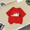 thumbnail image 5 of MEZZALL Kids Girls Cute Graphic Cartoon T-Shirts Round Neck Short Sleeve Tee Summer Casual T Shirt Tee Cozy Baby Toddler Dailywear, 5 of 5