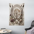 thumbnail image 3 of Ambesonne Moon Tapestry Wall Hanging, Ethno Mandal Gentle Life Tree, 40"x60", Pale Mustard Eggplant, 3 of 3