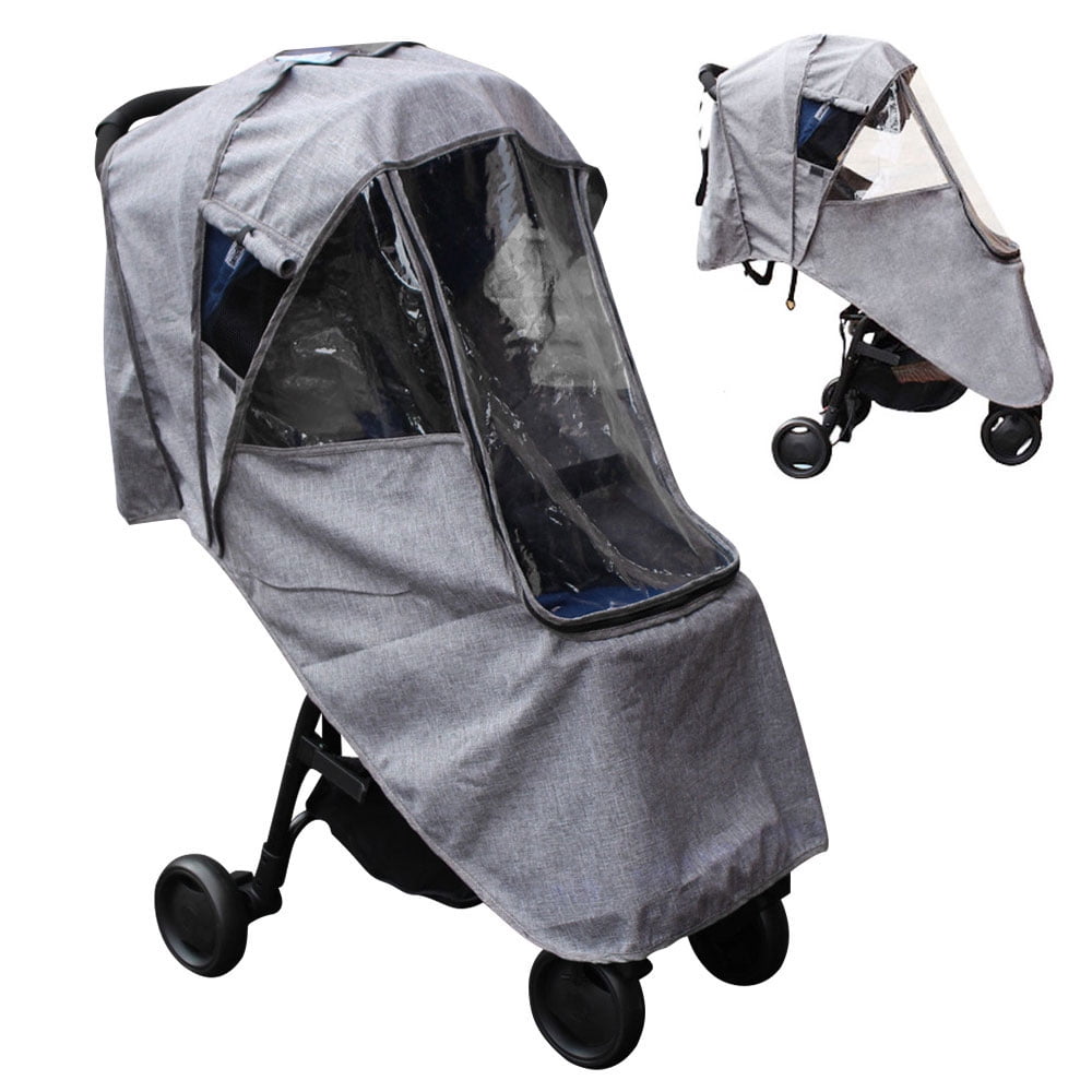 pram with rain cover