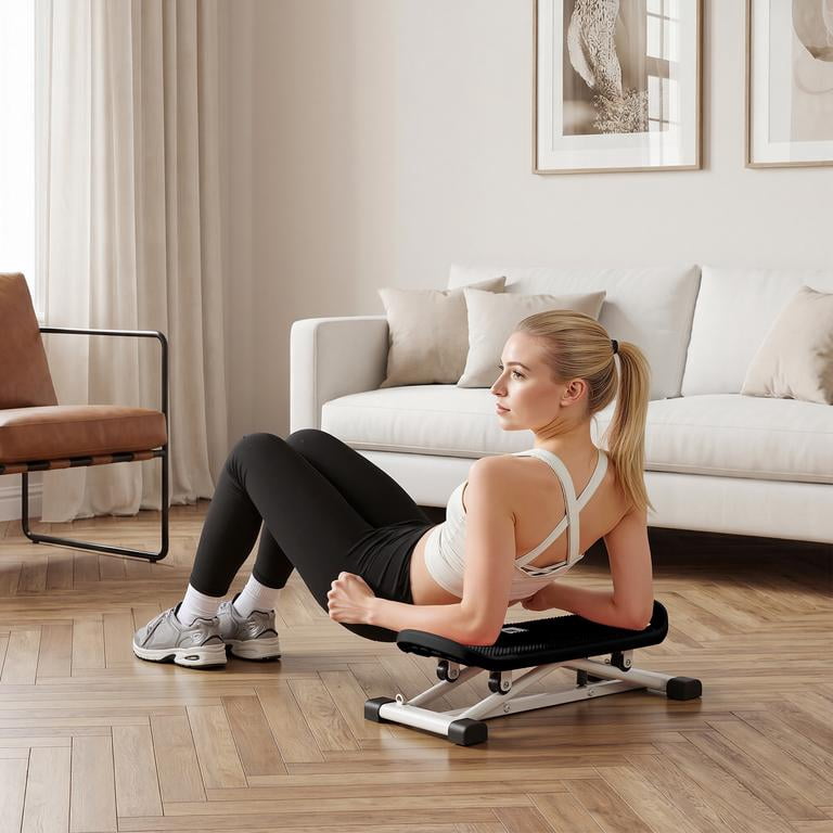Korogimeeet Ski Balance Board with LCD, Total Body Cardio Trainer Simulates Cross Country Skiing, Tracks Skiing Steps Time Calories, Compact Easy Storage, 24 x 11 x 7 Inch