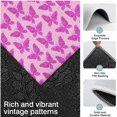 thumbnail image 3 of Pink Butterfly Pattern Kitchen Rugs Sets Of 3,Kitchen Runner Rugs Non Skid Washable,Decorative Kitchen Floor Mats for Kitchen,Sink,Laundry,17"x30"+ 17"x47" + 17"x59", 3 of 6