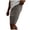 Mens Shorts Dark Gray, variant on Mens Linen Cargo Shorts Hawaiian Multi-Pockets Drawstring Elastic Waist Summer Beach Short Pants Fathers Gift
